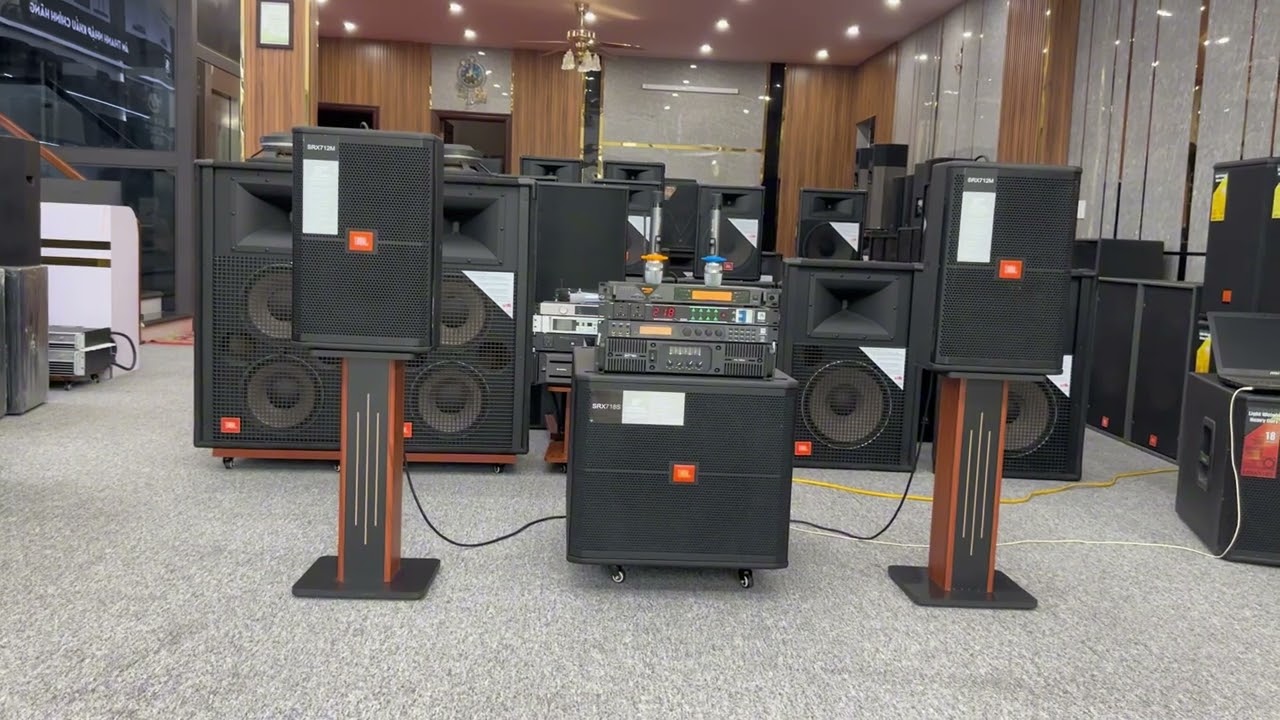 Dàn karaoke víp 79tr. Loa JBL SRX 712M. Súp JBL 718S. Đt 0936.583.140//0368.028.299