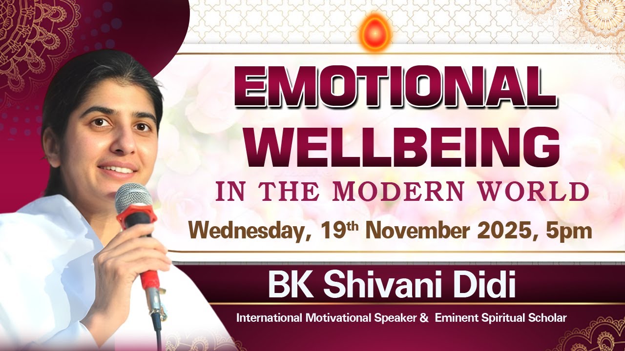 LIVE: Emotional Wellbeing in The Modern World | 19 Nov 2025@BK 5pm Shivani# Brahmakumaris, Brahmapur