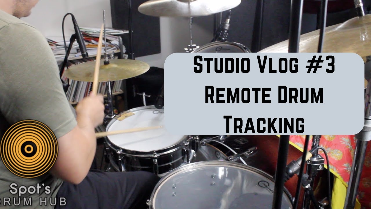 Studio Vlog #3 Remote Drum Tracking | Drum Lesson