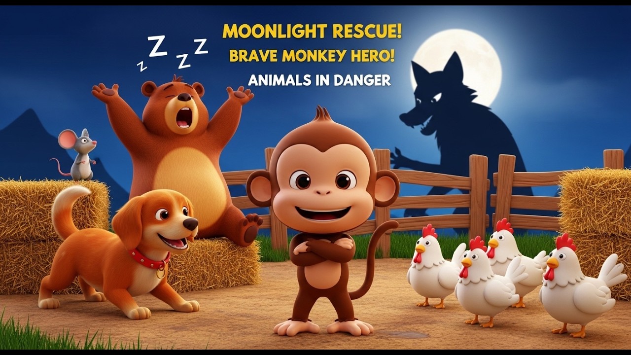 Moonlight Farm Rescue  Brave Monkey Saves Animals