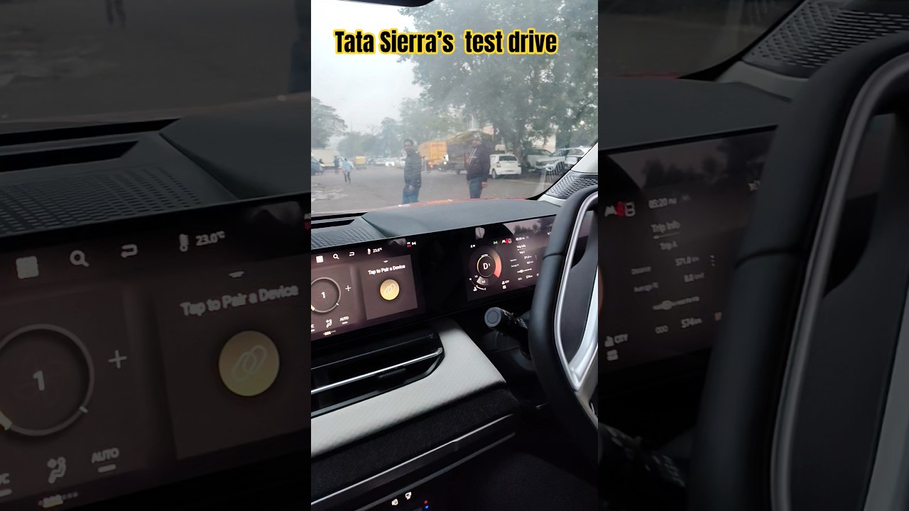 🚘 Tata Sierra Test Drive Experience!Power, style & next-gen SUV vibes 💥Would you drive this beauty 😍