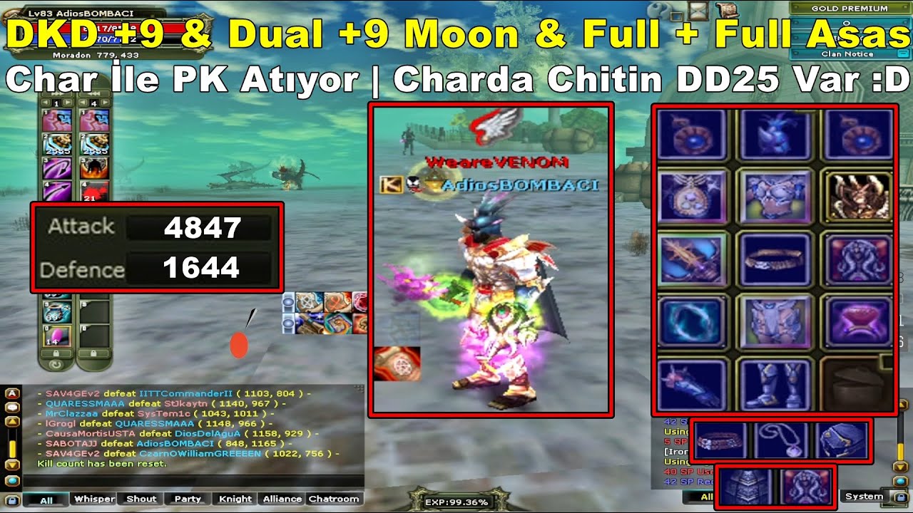 ZeitzquiN - DKD +9 & Dual +9 Moon & Chitin DD 25'li Full + Full Asas Chara Giriyor! | Knight Online