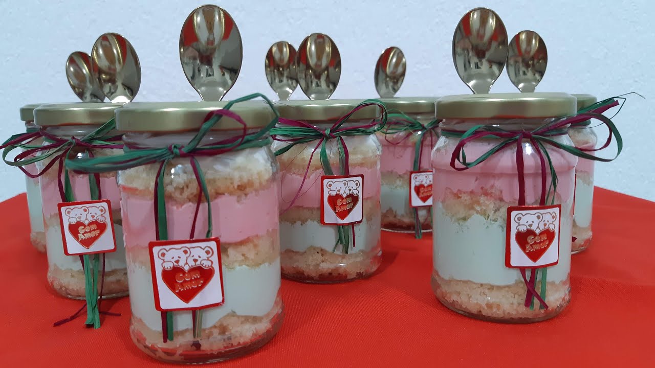 Lembrancinhas de Bolo no Pote para o Natal