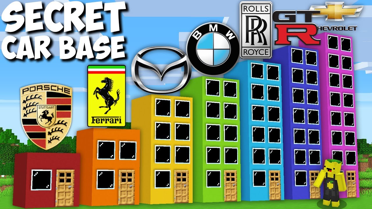 I SURVIVAL in HOTELS with CAR BRANDS in Minecraft ! PORSCHE vs BMW vs ROLLS ROYCE vs GTR !