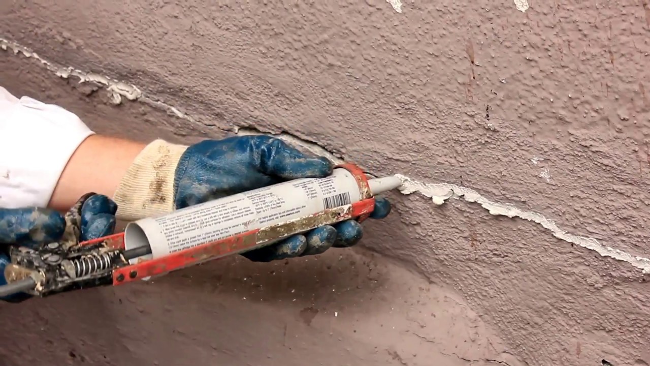 Caulking cracks in stucco use Mor-Flexx or Quikrete with sand.