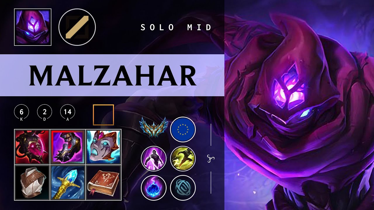 Malzahar Mid vs Tristana - EUW Challenger Patch 26.02