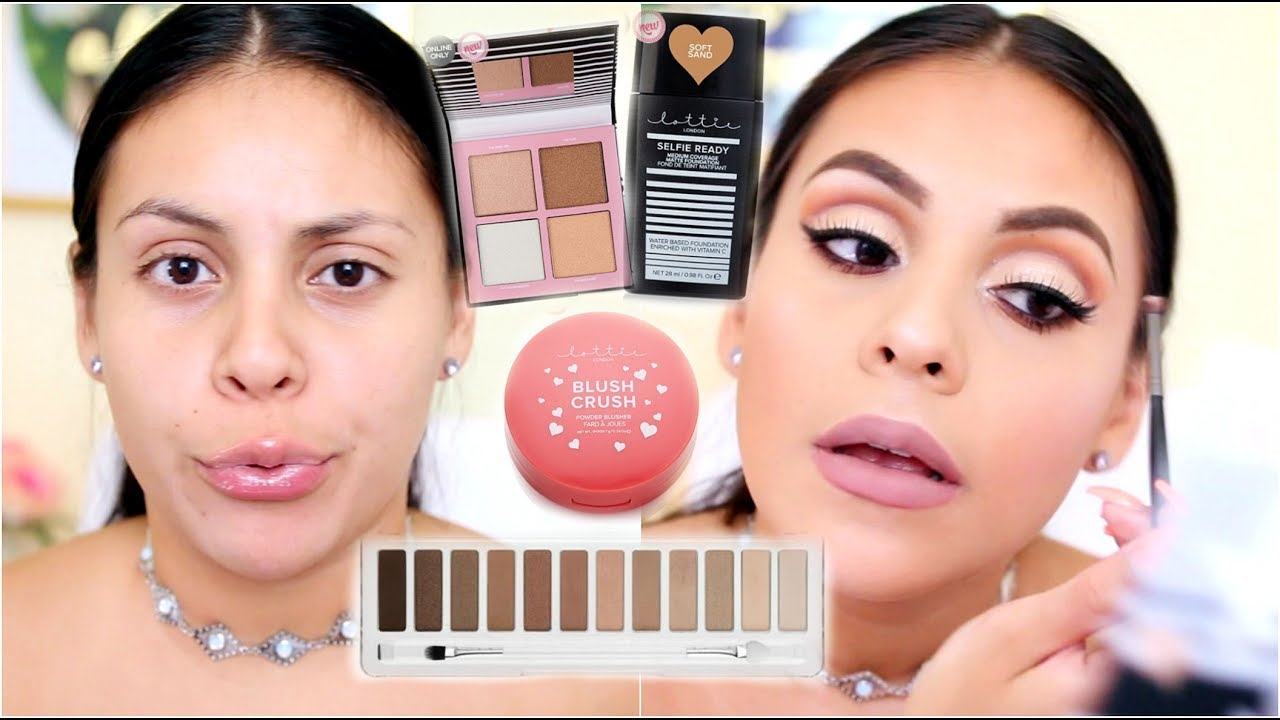 NEW AMAZING DRUGSTORE BRAND?! TESTING OUT LOTTIE LONDON MAKEUP! | JuicyJas