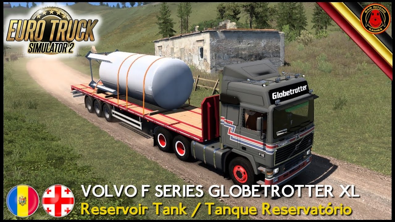 Euro Truck Simulator 2: Volvo de Chisinau para Akhaltsikhe 🇲🇩 🇬🇪 | Carga: Tanque Reservatório