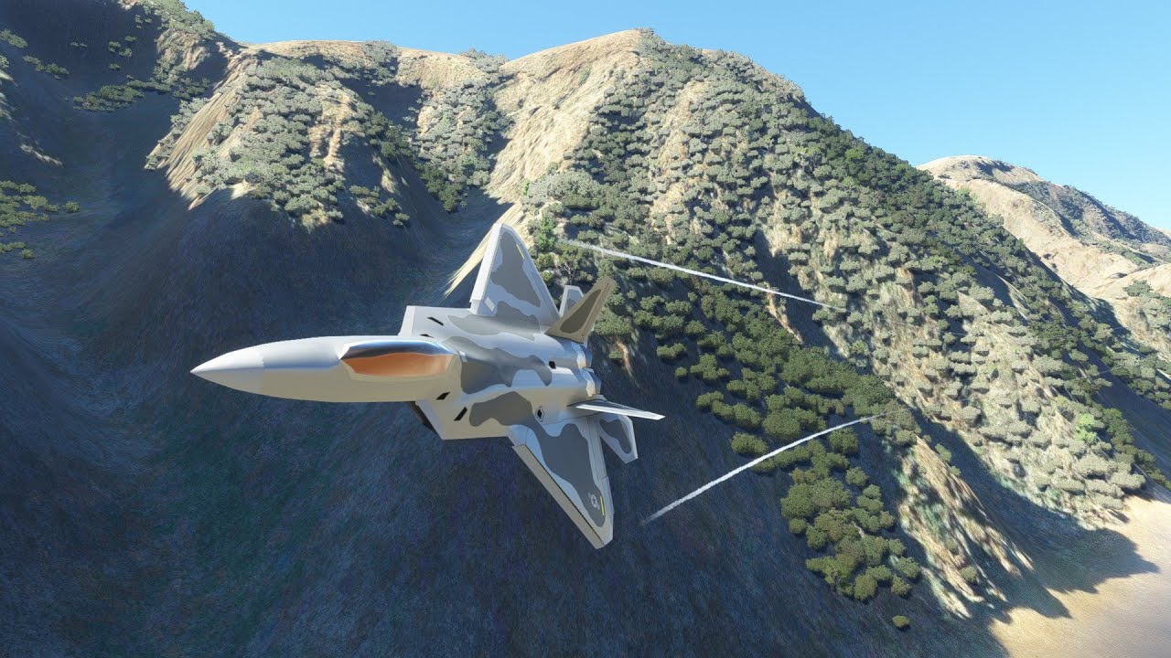 F-22 Raptor - Grand Canyon: Flight Simulator 2020