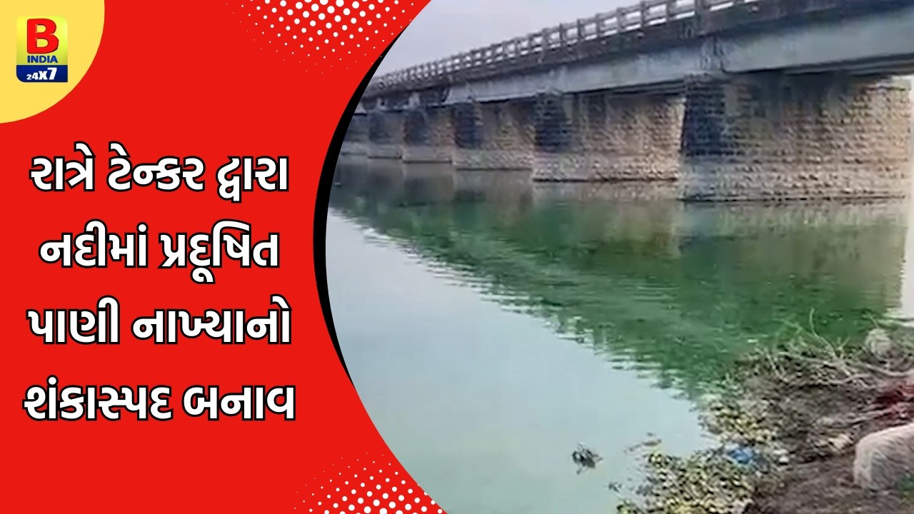 ધોરાજી: ભાદર-2 ડેમનું પાણી જોખમમાં; GPCB પર ગંભીર આક્ષેપ | Bhadar River Chemical Water Issue#bindia
