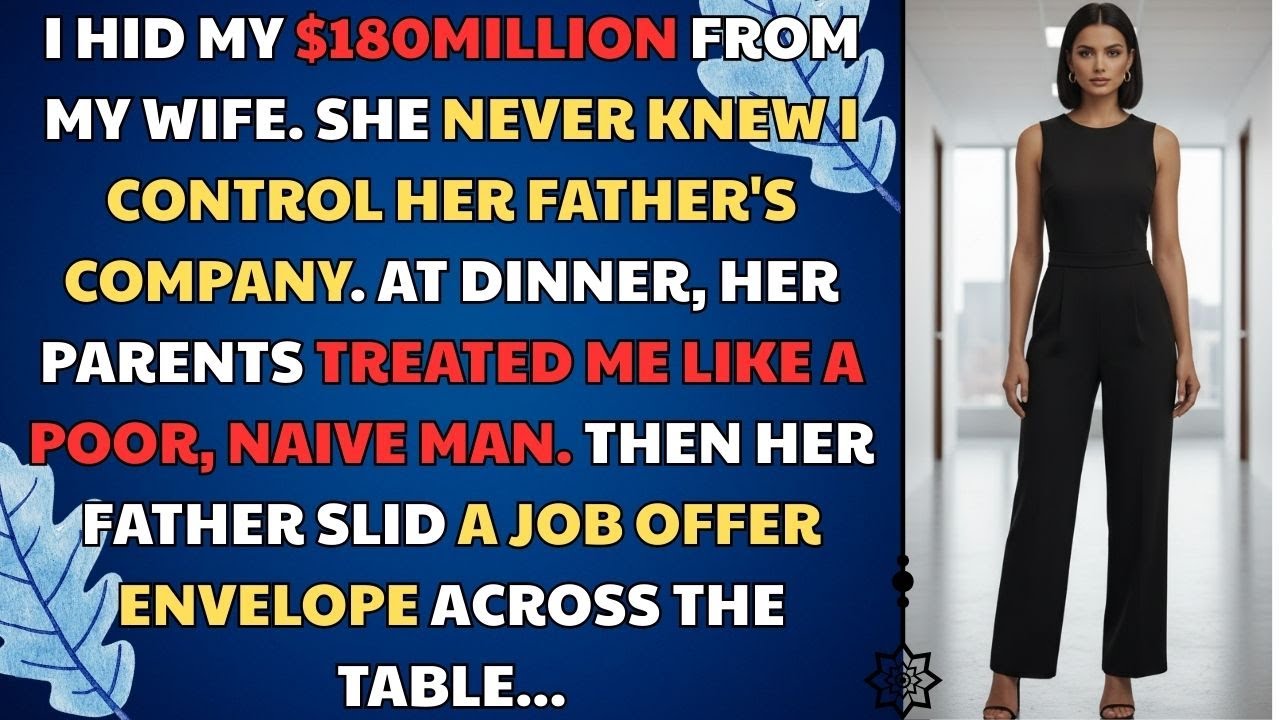 I Hid My $180MILLION From My Wife. She Never Knew I Control Her Father's Company | Storytime