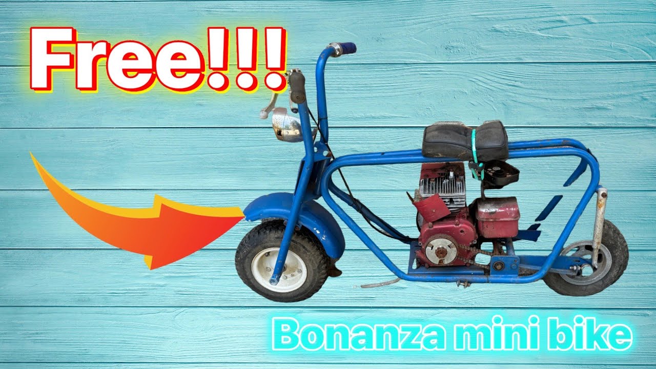 1970s FREE BONANZA Mini Bike-  Can we get it to Run??  #bonanza #vintage #minichopper #predator212
