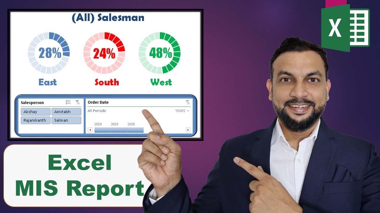 Best Way to Create MIS Report Part 01 - in Excel - By Amol Gulekar | in Hindi