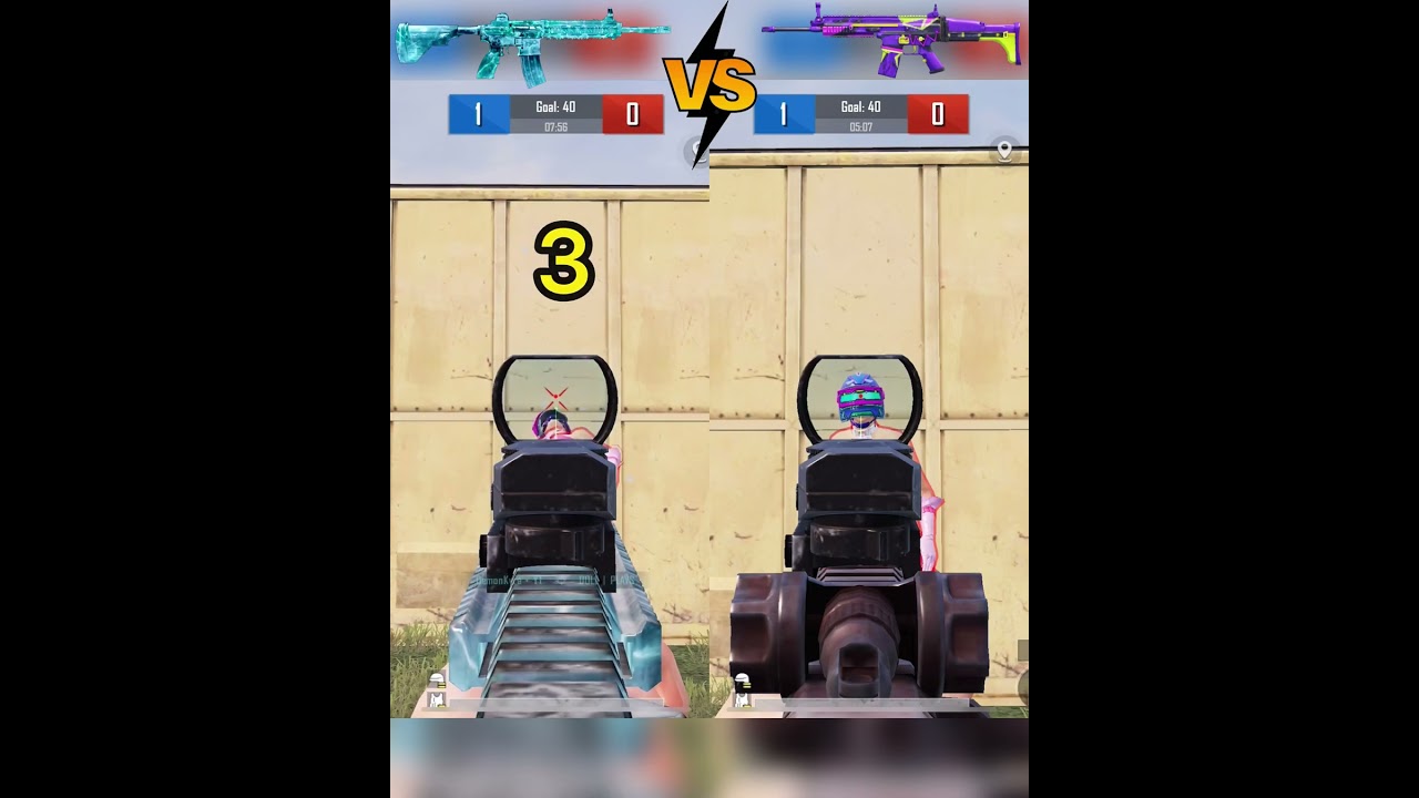Level 3 Helmet Test 😲 M416 vs SCAR L 🔥 #pubg #pubgm