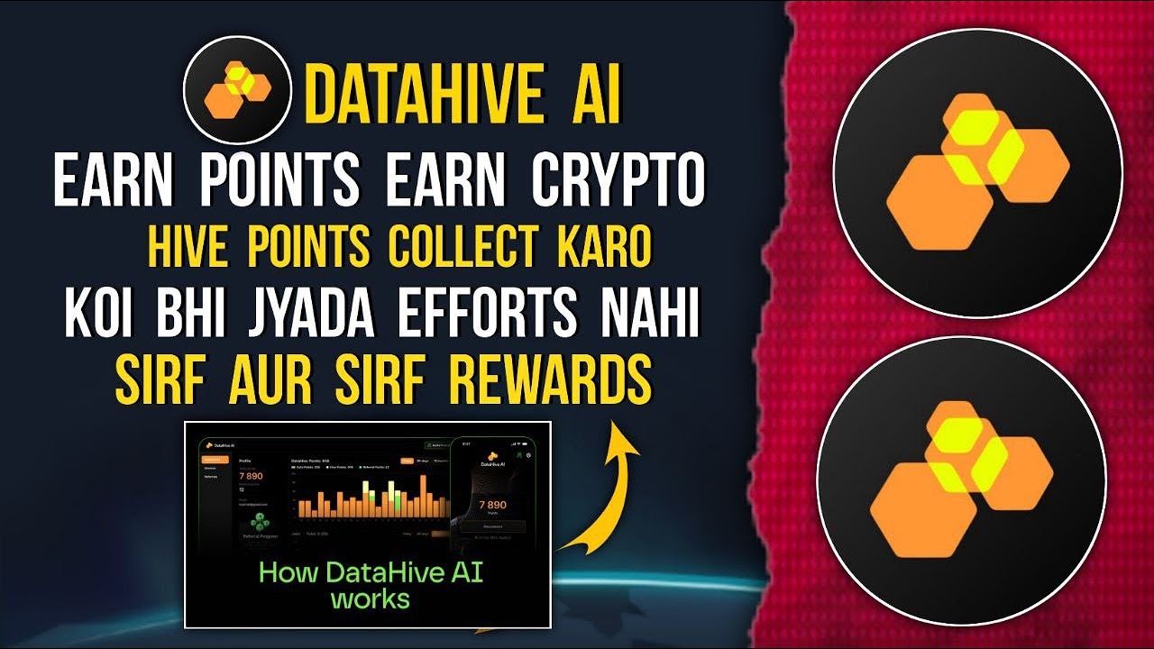 DATAHIVE  AI Earn Free Crypto | Collect Hive Points | No Extra Efforts | Just Rewards #datahive