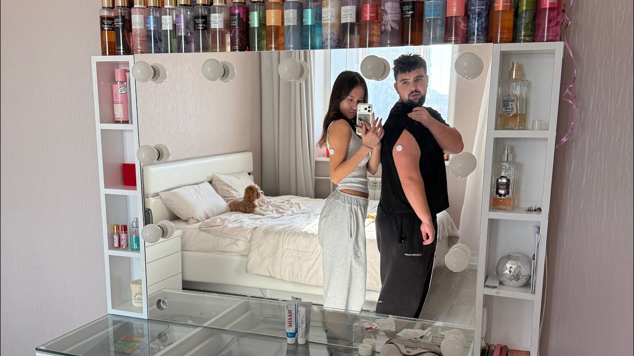 В ГОСТЯХ у РОДИТЕЛЕЙ // Поставили с ПАРНЕМ Датчики Сахара 🧸