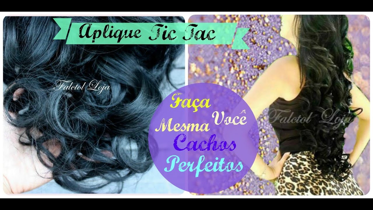 Aplique tic tac sintetico - Cachos Perfeitos para penteados com choque termico - Falctol loja