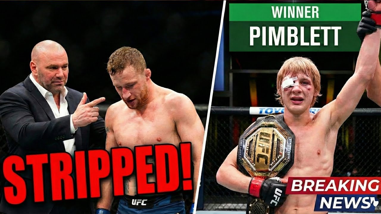 IT’S OFFICIAL: Dana White STRIPS Justin Gaethje! (Win Given To Paddy Pimblett)