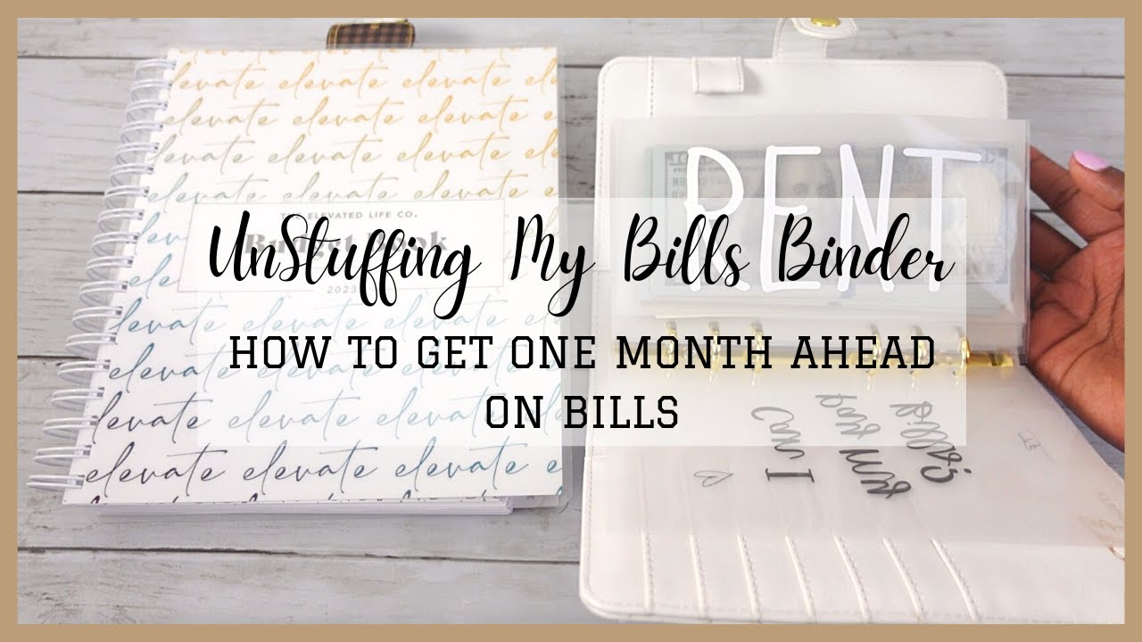 UNSTUFFING MY BILLS BINDER| HOW TO GET ONE MONTH AHEAD ON BILLS| TAYLORBUDGETS