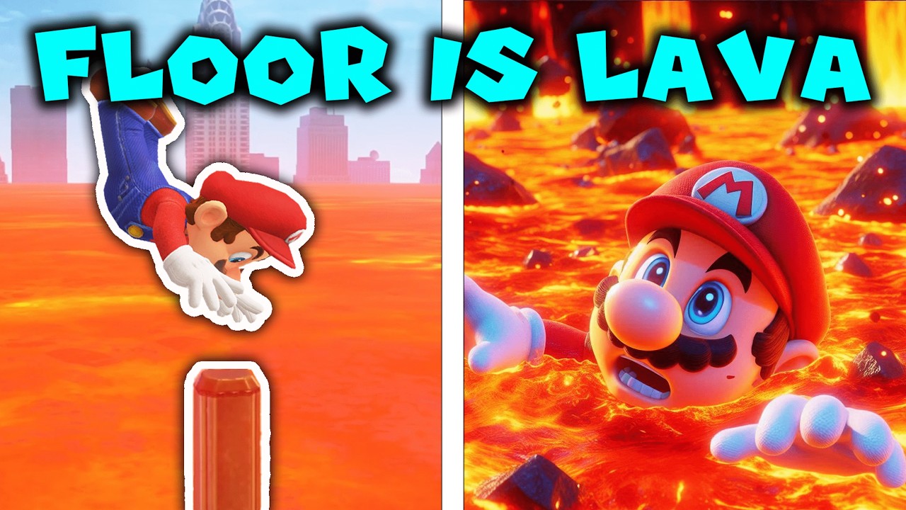 Mario Odyssey, but the Lava Rises in Every Kingdom