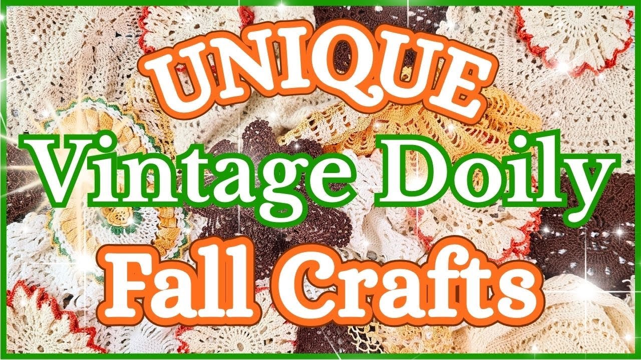 I Turned Thrifted Doilies Into Unique Fall Decor!!