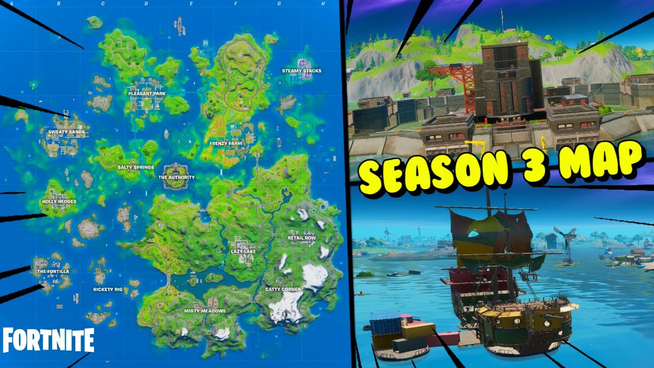 ALL NEW LOCATIONS & MAP CHANGES in Fortnite Chapter 2 Season 3