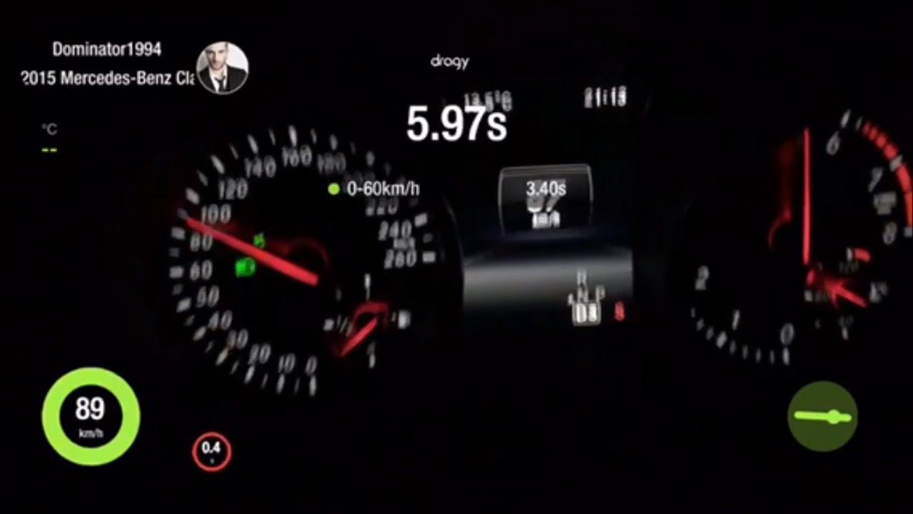Mercedes CLA 250 4Matic Acceleration - 0-100km/h