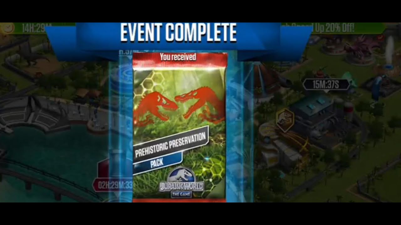 Prehistoric Preservation Full Event--Jurassic world the game // Outeiros1921