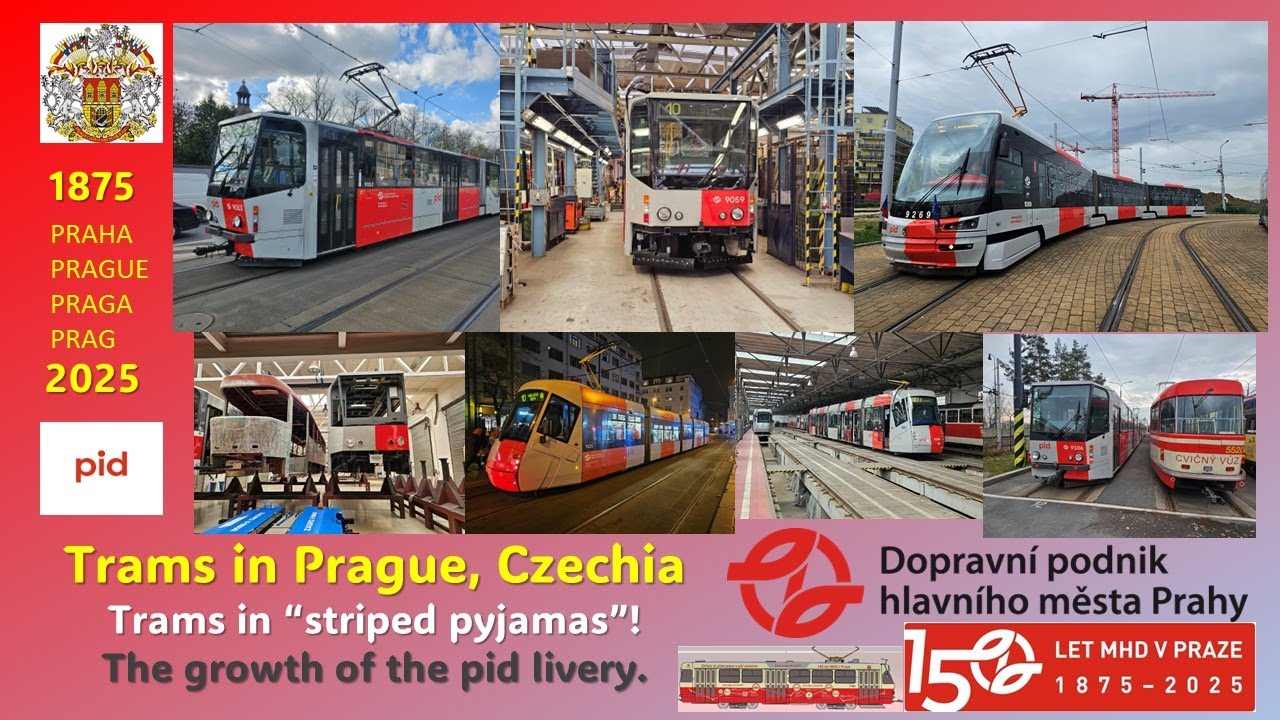 755 - Prague, Czechia: Trams in striped pyjamas - March 2025