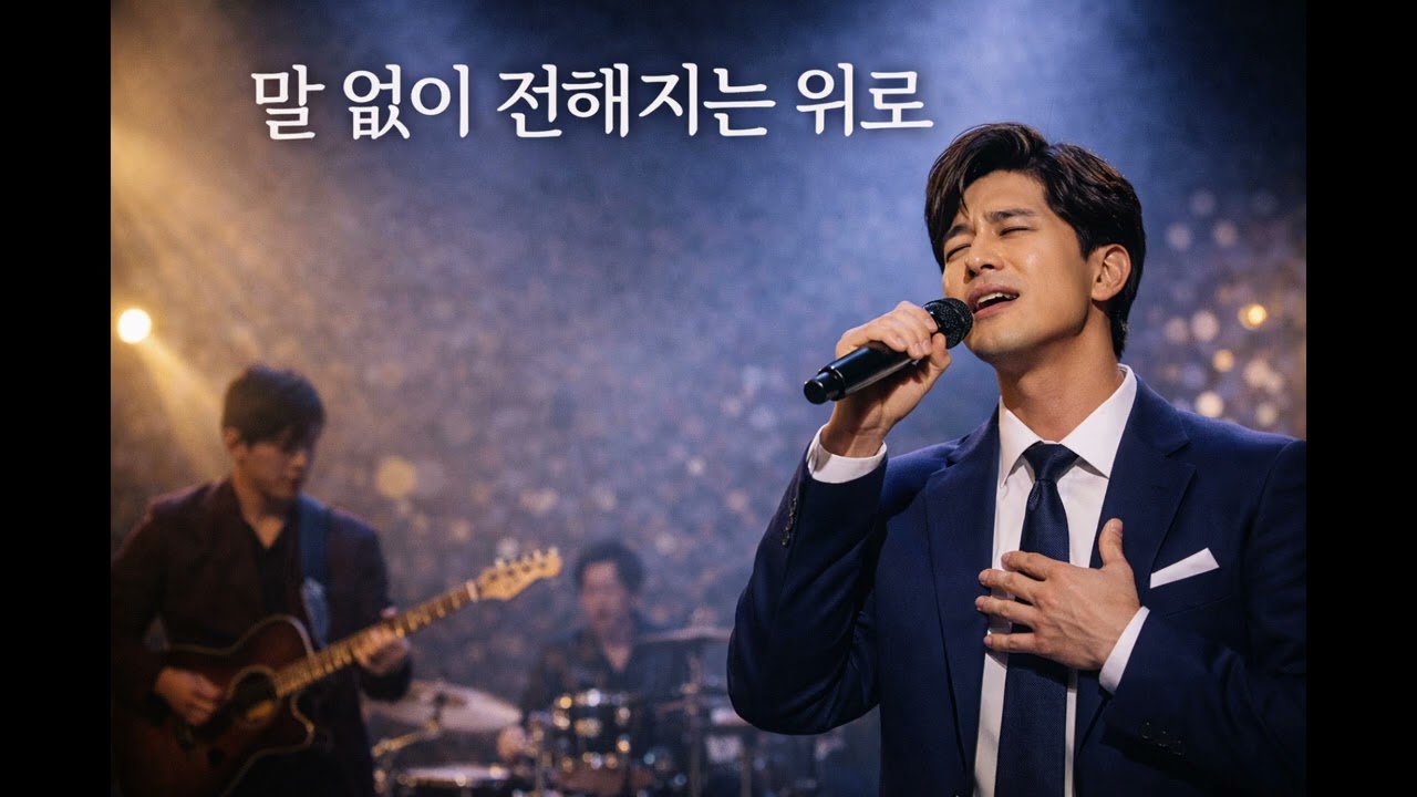 말없이 전해지는 위로 | 남성 싱글 보컬   감성 트로트 발라드 AI 음악
