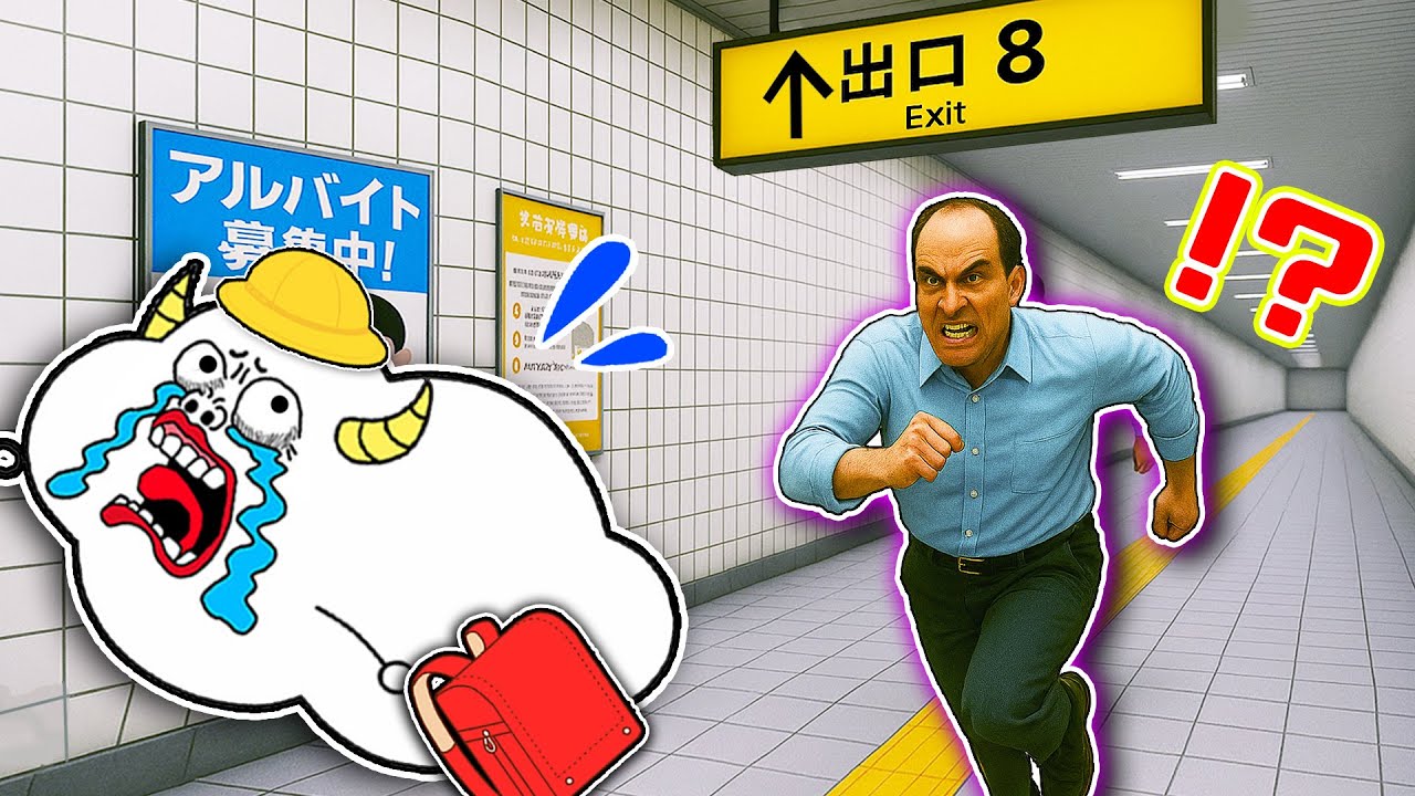 【寸劇】もしも8番出口に天才小学生が閉じ込められたら…無限ループする地下通路からの脱出！ゲーム・子供向け知育教育★サンサンキッズTV★