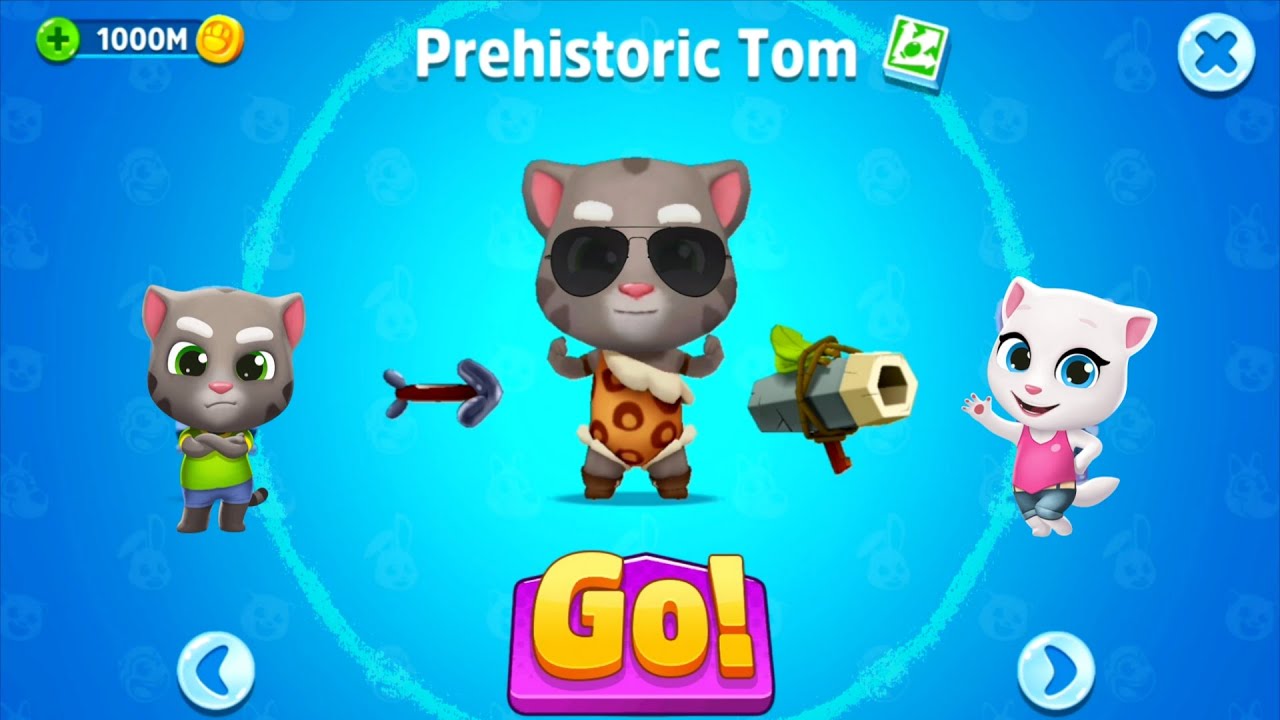 Talking Tom Fun Fair Gameplay ~ Prehistoric Tom vs Becca vs Danger Hank vs Angela