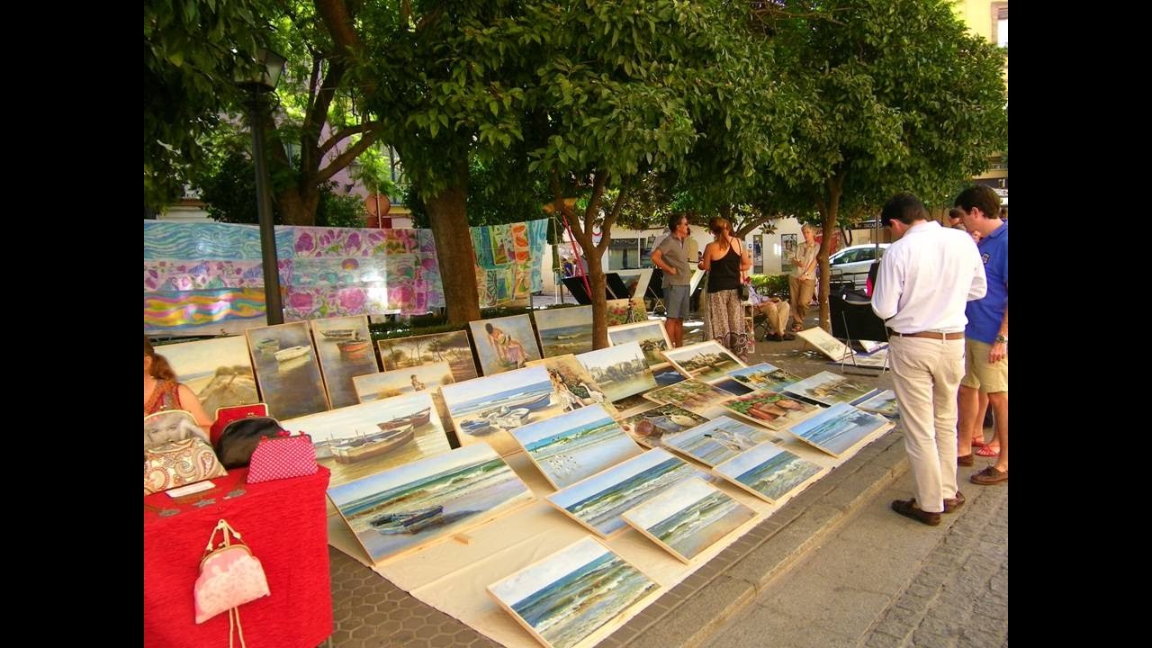 EL MERCADILLO DE ARTE DE LA PLAZA DEL MUSEO - SEVILLA