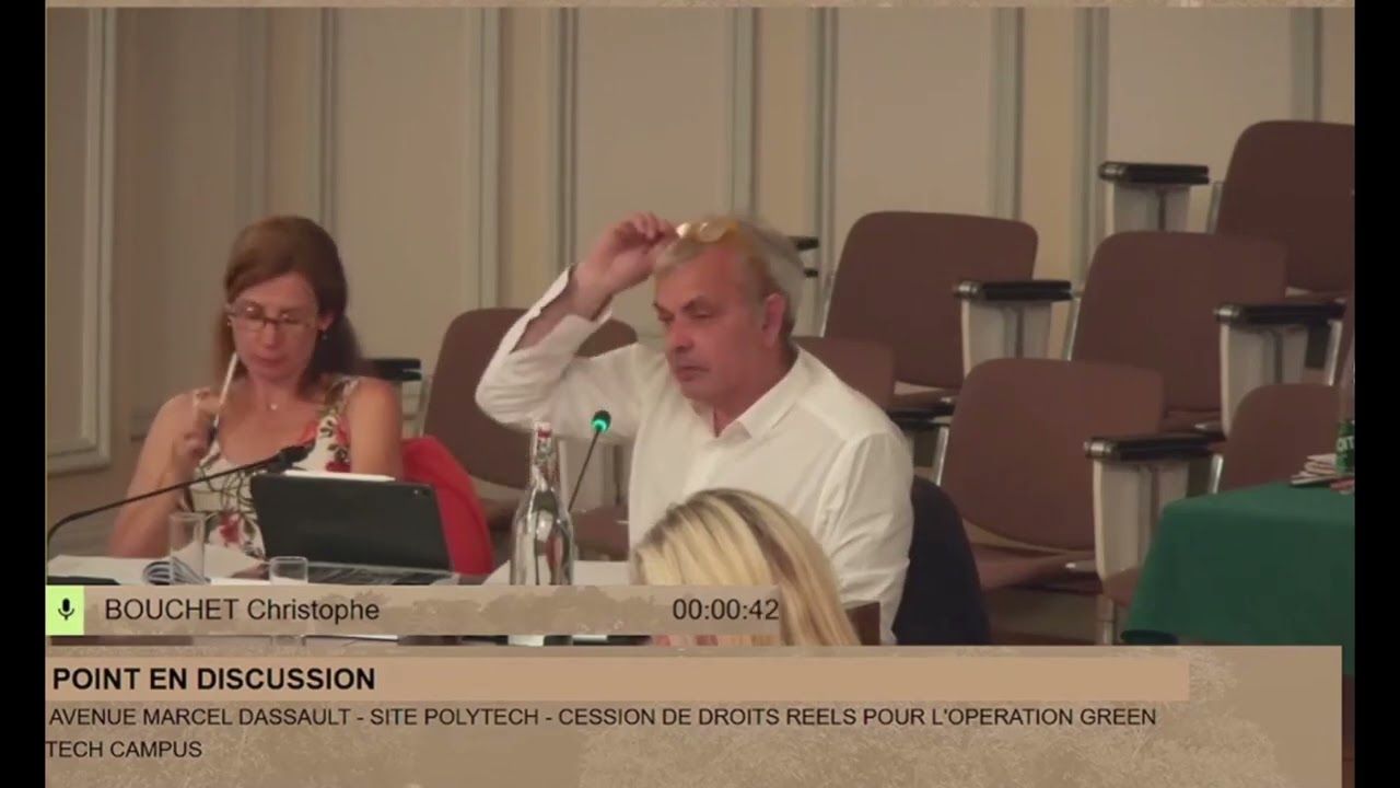 Christophe Bouchet  - Green Tech Campus - Conseil municipal de Tours du 9 juillet 2024