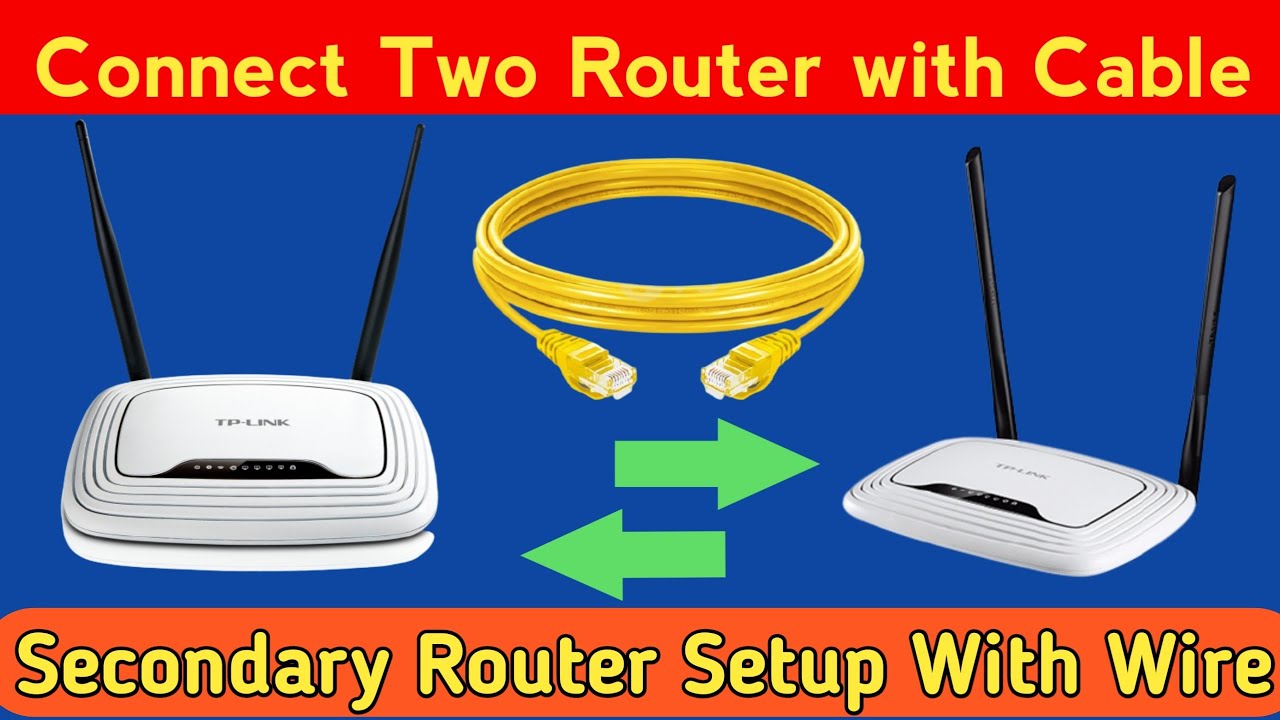 How To Connect Second Router To Main Router With LAN Cable | Secondary Router Setup TP Link