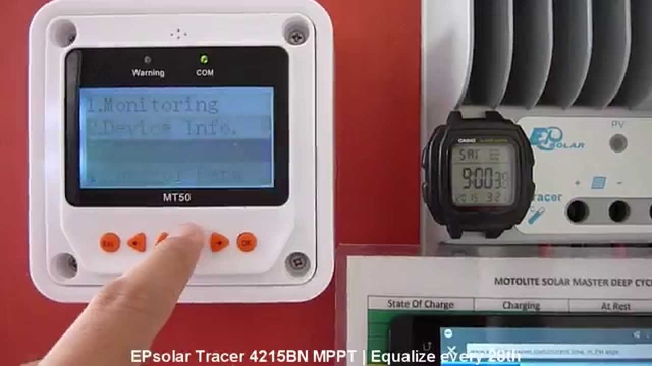 EPsolar Tracer 4215BN MPPT - Forced Equalization Trick