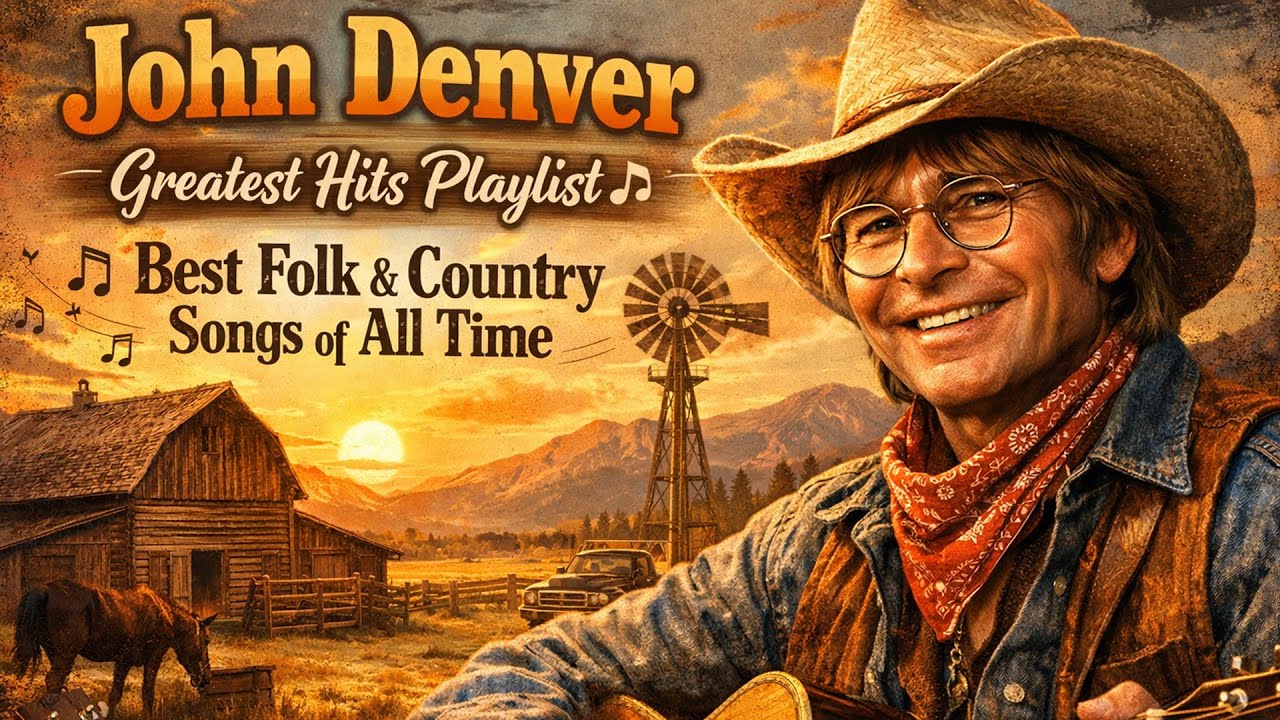 John Denver Greatest Hits Playlist 🎶 Best Folk & Country Songs of All Time 🔥 Nostalgic Folk Songs