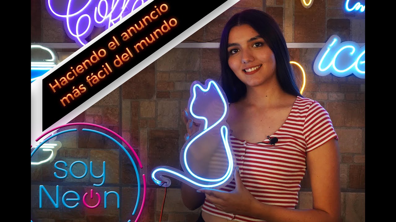 como hacer el anuncio neon flex más fácil del mundo.