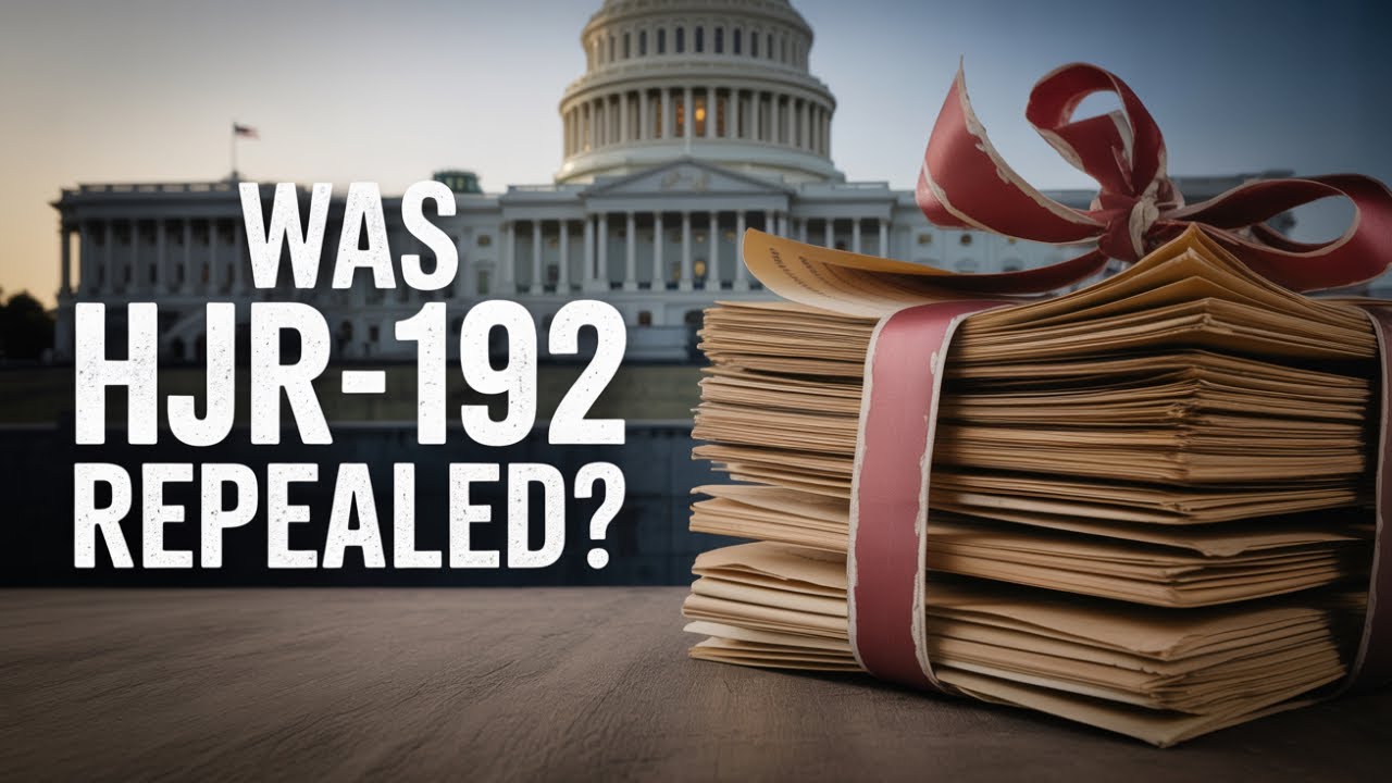 WAS HJR 192 REPEALED?