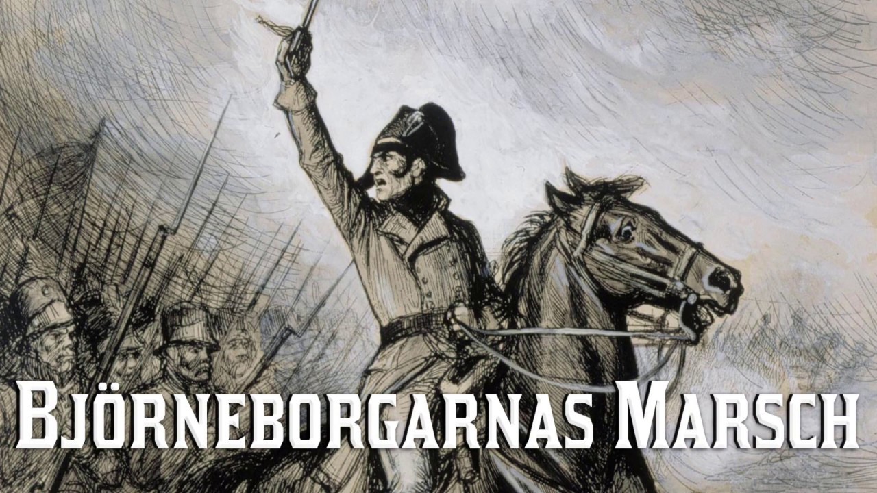 Björneborgarnas Marsch [Finnish march] [English and Swedish lyrics]