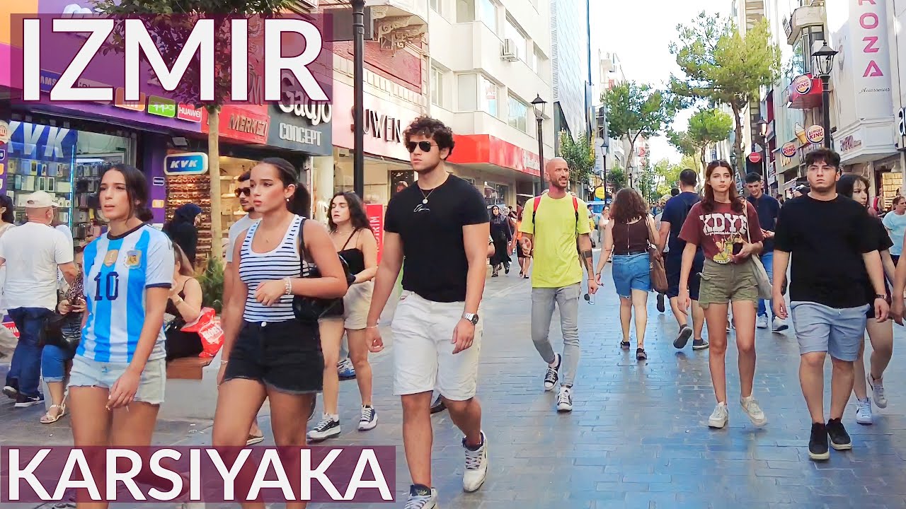 🇹🇷 Karşıyaka, İzmir: A Walking Tour in 4K | Summer 2023