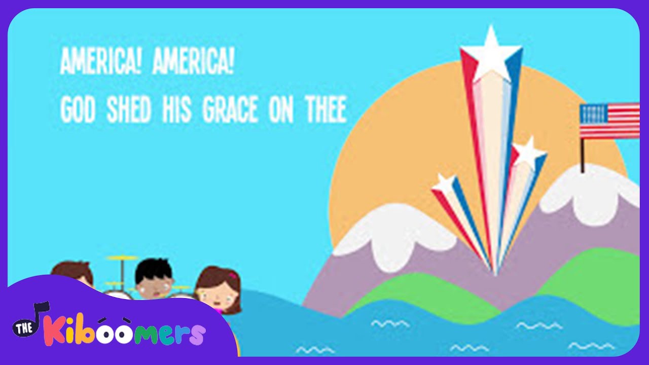 America the Beautiful Lyric Video - The Kiboomers Preschool Songs & Nursery Rhymes