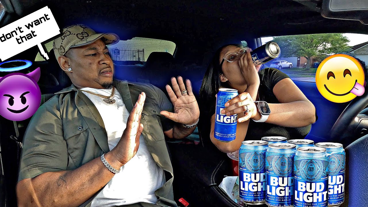 DRINKING BEER IN FRONT OF HIM TO SEE HIS REACTION!