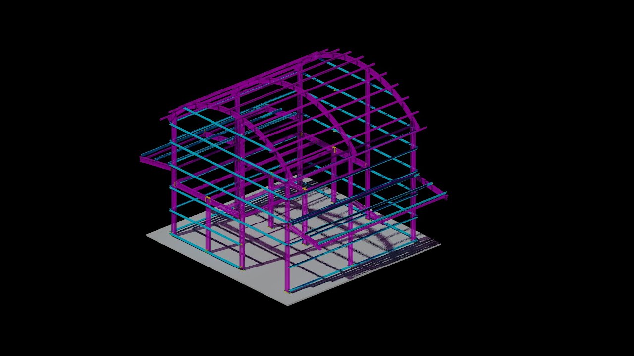 Model Curve frame in Autodesk Advance steel.2023
