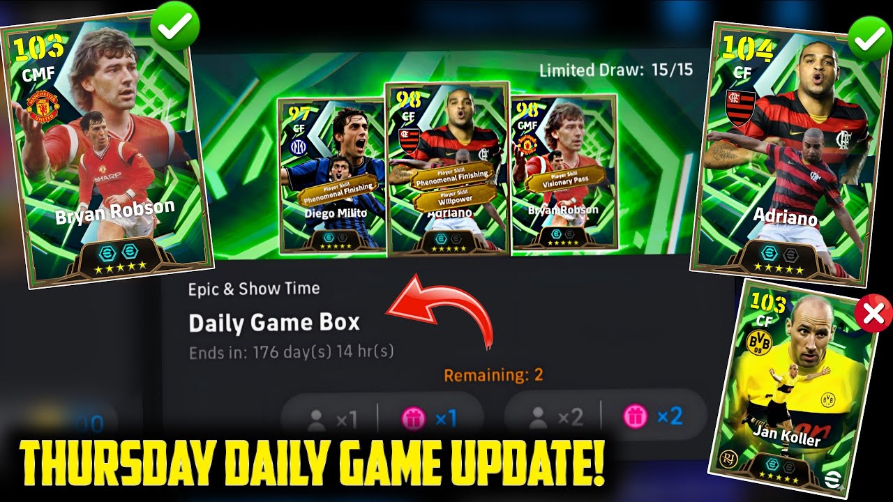 Обновление! Ежедневная эпическая игра уже здесь 😱! eFootball 2026 Mobile