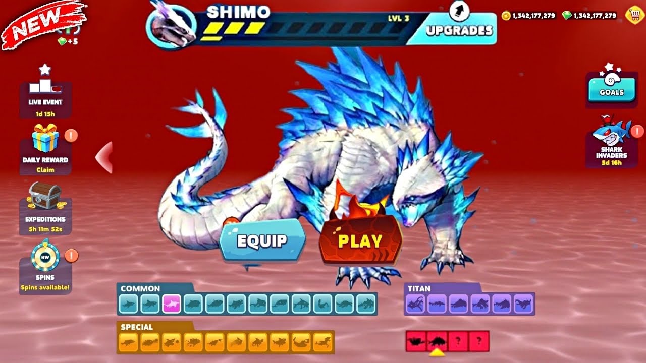 New Godzilla Shimo Shark Coming Soon Update - Hungry Shark All Sharks Unlocked & New Shark Update