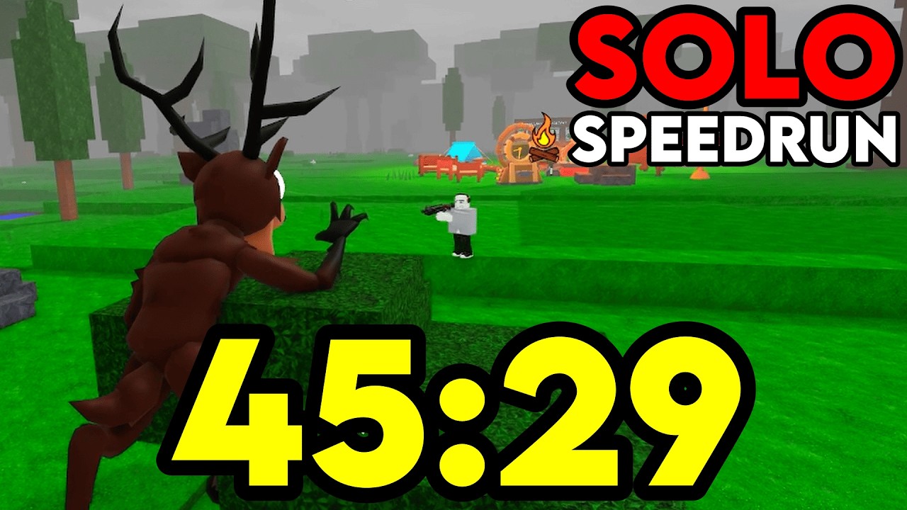 99 Nights in the Forest Solo Speedrun 45:29 | Roblox