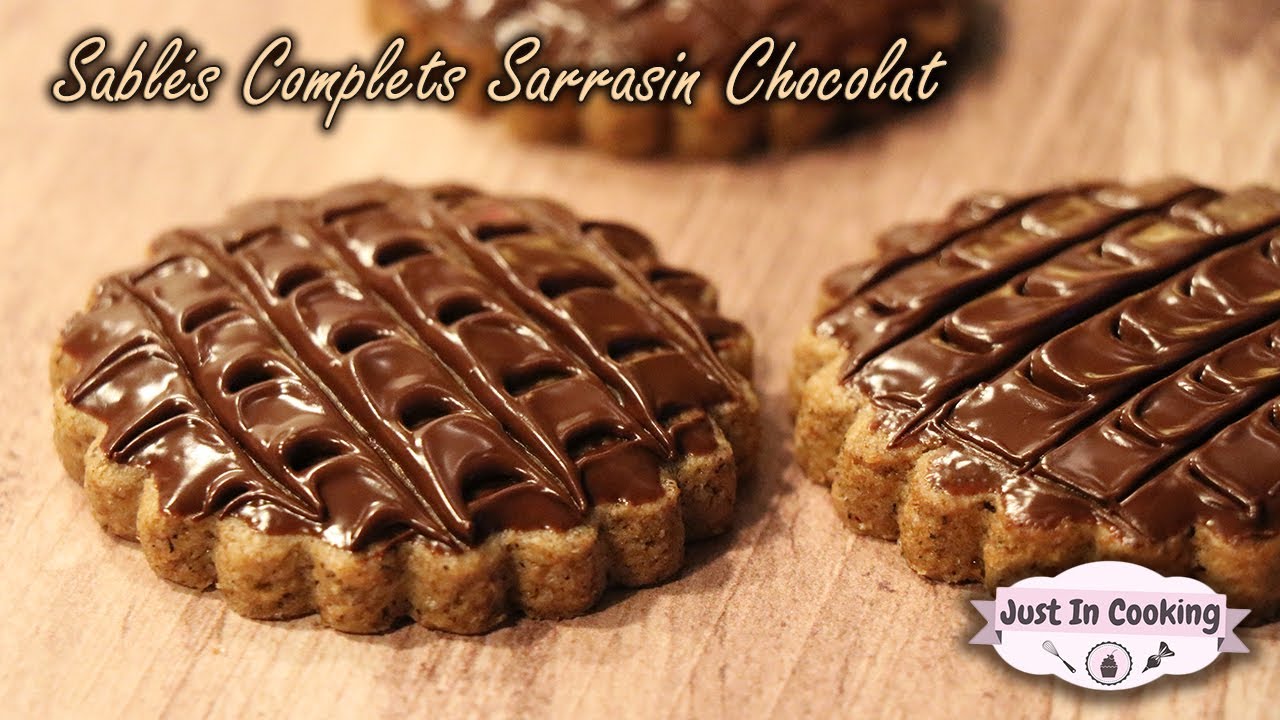 Recette de Sablés Complets, Sarrasin et Chocolat