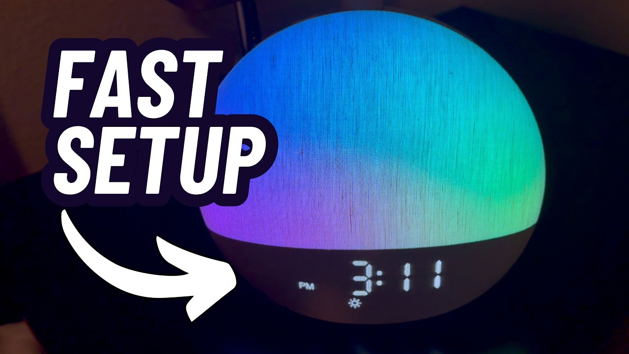Geuuap Sunrise Alarm Clock White Noise Sound Machine Review & Demo | Bluetooth Speaker, Nightlight