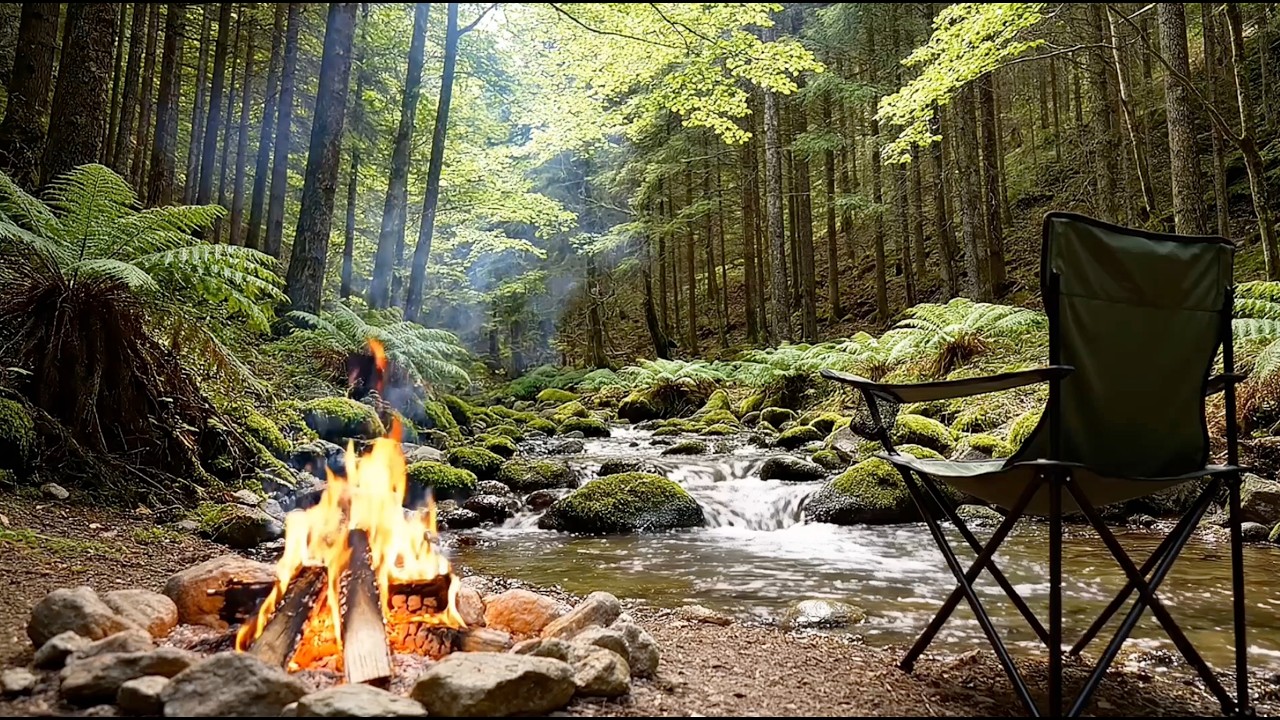 Full Cozy Forest Camp Experience 🌲🔥 Timelapse & Relaxing Nature